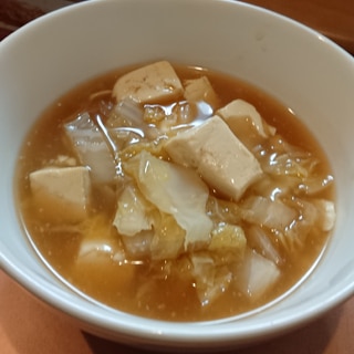 白菜と豆腐のとろみスープ♡